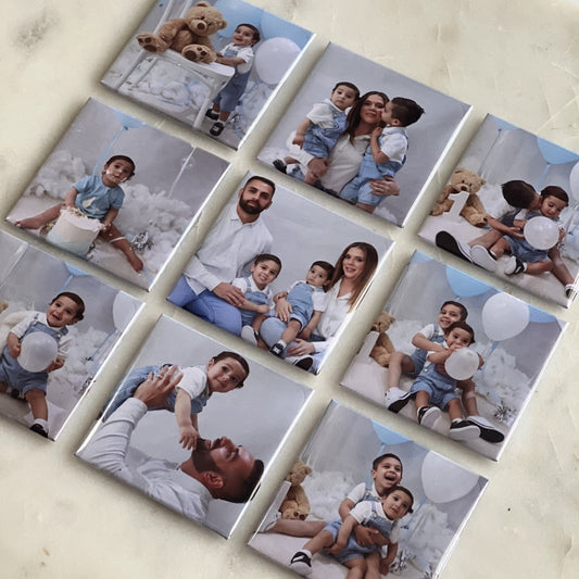 9 x Custom Photo Magnets